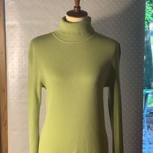 Chico’s Green Turtleneck Sweater Size 2
